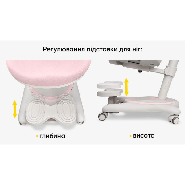 Фото - Крісло дитяче Mealux Ortoback Base Pink (Y-508 KP Base)